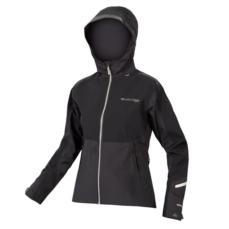 Chargez l&#39;image dans la visionneuse de la galerie, Endura Women&#39;s MT500 Waterproof Cycling Jacket - Ultimate MTB Protection Black, X-Large - RACKTRENDZ
