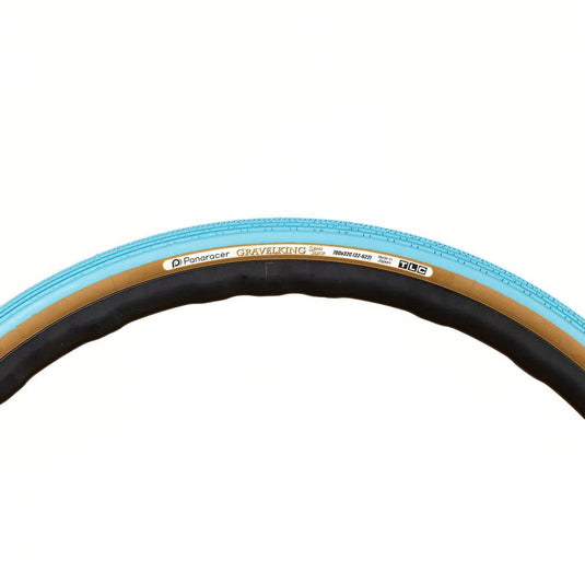 Panaracer Gravel King SS 700 x 38C Tubeless Ready Turquoise Blue/Brown - RACKTRENDZ