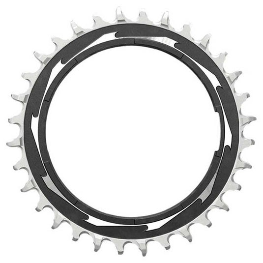 SRAM, Eagle T-Type Thread Mount 3mm Offset, Chainring, Teeth: 34, Speed: 12, BCD: Thread Mount, Aluminum, Black - RACKTRENDZ