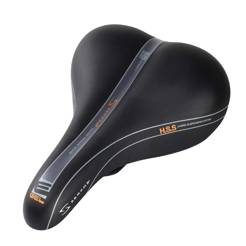 Chargez l&#39;image dans la visionneuse de la galerie, Serfas E-Gel Dual Density Women&#39;s Bicycle Saddle - RACKTRENDZ
