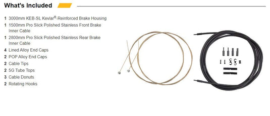 Jagwire Pro Brake Cable Kit Mountain SRAM/Shimano, Bianchi Celeste - RACKTRENDZ