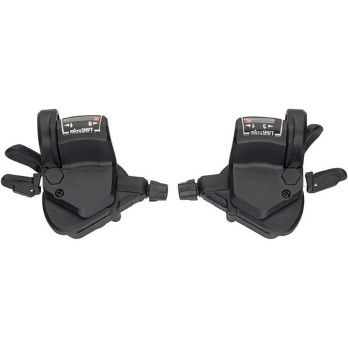 microSHIFT | Mezzo Thumb-Tap Shifter Set | 9-Speed | Triple | Optical Gear Indicator | Shimano Compatible - RACKTRENDZ