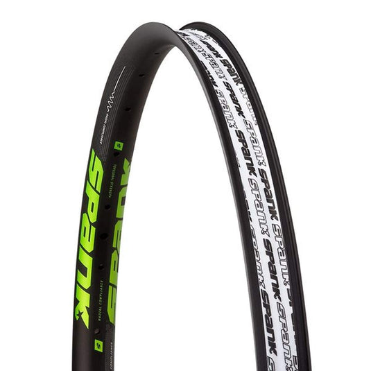 Spank SP-RIM-0173-B/GREEN Jante de vélo Mixte Adulte, Noir/Vert - RACKTRENDZ