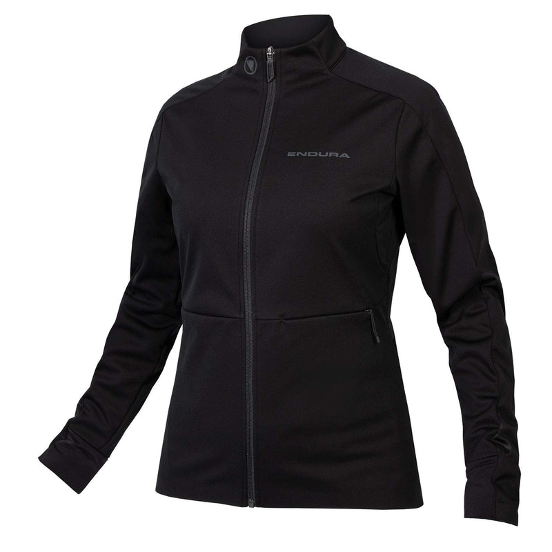 Chargez l&#39;image dans la visionneuse de la galerie, Endura Women&#39;s Windchill Cycling Jacket II - Waterproof Panels &amp; Thermal Protection Black, Medium - RACKTRENDZ
