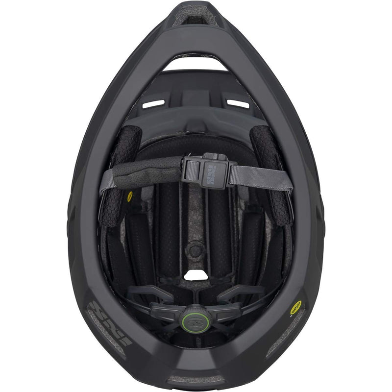 Chargez l&#39;image dans la visionneuse de la galerie, IXS Trigger FF MIPS Black Helmet (Small: 49-54cm), 360° Inmould Shell, Adjustable Straps, Magnetic Closure, Goggle Compatible Visor, ASTM for DH on Frontal Impact - RACKTRENDZ
