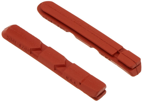 Kool Stop V Bicycle Brake Pad Inserts (Salmon) - RACKTRENDZ