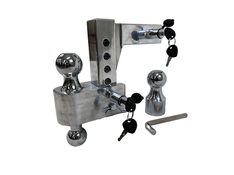 Load image into Gallery viewer, Enthuze 6" HD Aluminum Adjustable Hitch with 3 Ball Sizes
