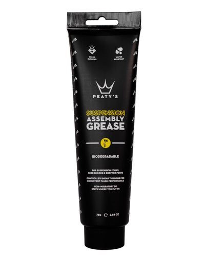Peaty's Bike Suspension Assembly Grease (75g) - Premium Plush Performance Paste Butter, Fork, Shock, Dropper Post, Controlled Shear Thinning for Consistent Smooth Function, Road Gravel Mountain Bikes - RACKTRENDZ