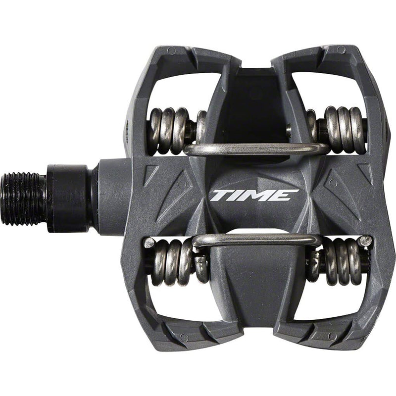 Load image into Gallery viewer, TIME, ATAC MX 2, Pedals, Body: Composite, Spindle: Steel, 9/16&#39;&#39;, Grey, Pair - RACKTRENDZ
