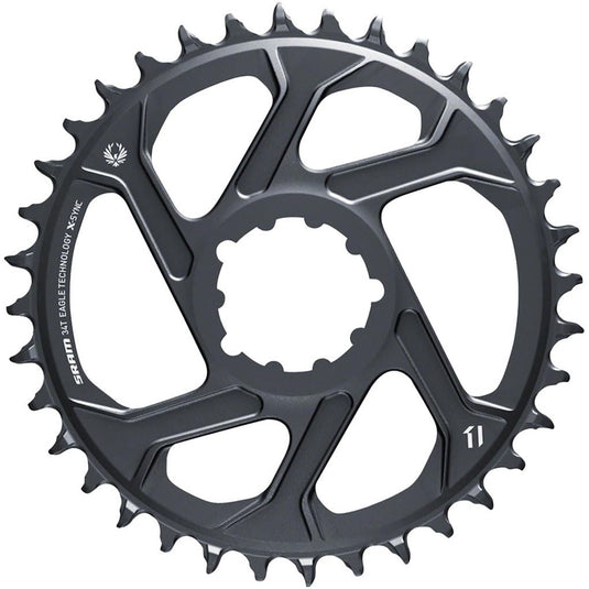 SRAM Unisex's X-Sync 2 Sl Direct Mount 3mm Offset Boost Eagle Chainring, Lunar Grey, 34t - RACKTRENDZ