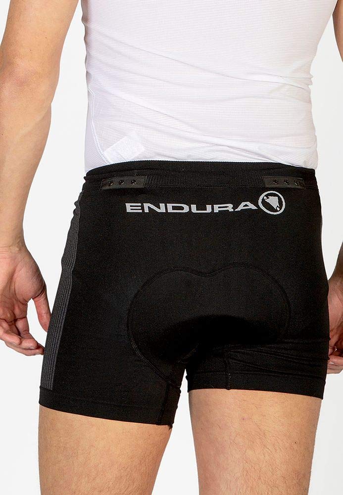 Chargez l&#39;image dans la visionneuse de la galerie, Endura Men&#39;s Engineered Clickfast Cycling Boxer Black, Small - RACKTRENDZ
