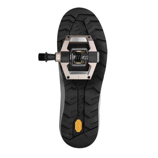Crankbrothers Mallet Trail Mountain Bike Pedals - Champagne/Black Spring - MTB Enduro XC Trail Optimized Platform - Clip-in System Pair of Bicycle Mountain Bike Pedals (Cleats Included)