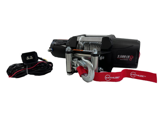 Enthuze 3500 LB ATV Electric Winch with Planetary Gear System