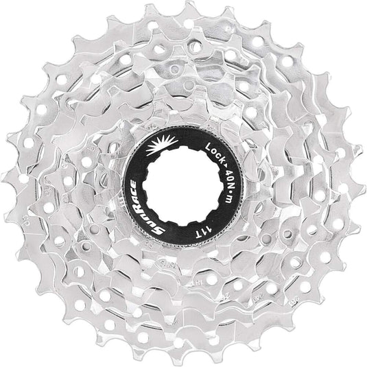 Sunrace CSR86 8-Speed Nickel Plated Cassette, 12-25T - RACKTRENDZ