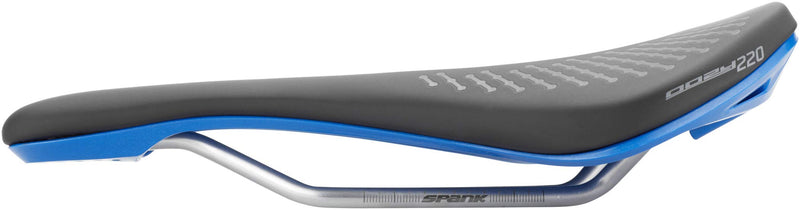 Load image into Gallery viewer, Spank Oozy 220 Anatomic Trail Bicycle Saddle, Waterproof Saddle Bicycle, Universal Fit, Bicycle Seat with Ergonomic Zone Concept for Men &amp; Women, Bike Saddle (Black Blue) - RACKTRENDZ
