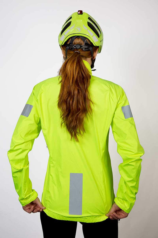 Endura Women's Urban Luminite Cycling Jacket - Hi-Viz, 2.5-Layer Waterproofing Jacket Hi-Viz Yellow, X-Small - RACKTRENDZ