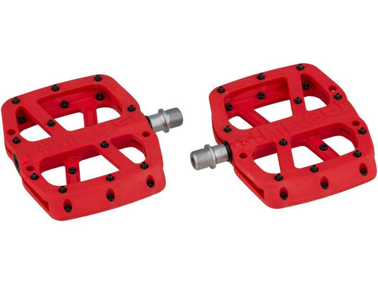 ethirteen Components Base Flat Pedals Red, Set - RACKTRENDZ