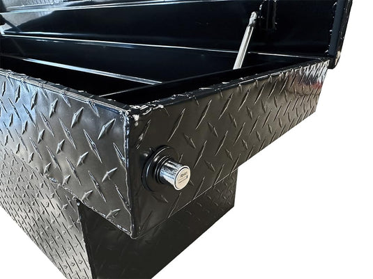 Enthuze Black Truck Bed Toolbox with Push Button Release