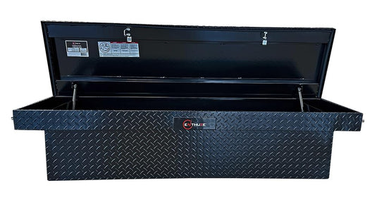 Enthuze Black Truck Bed Toolbox with Push Button Release