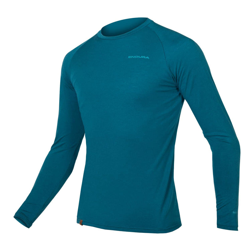 Chargez l&#39;image dans la visionneuse de la galerie, Endura BaaBaa Blend Long Sleeve Cycling Men&#39;s Baselayer Blueberry, X-Large - RACKTRENDZ
