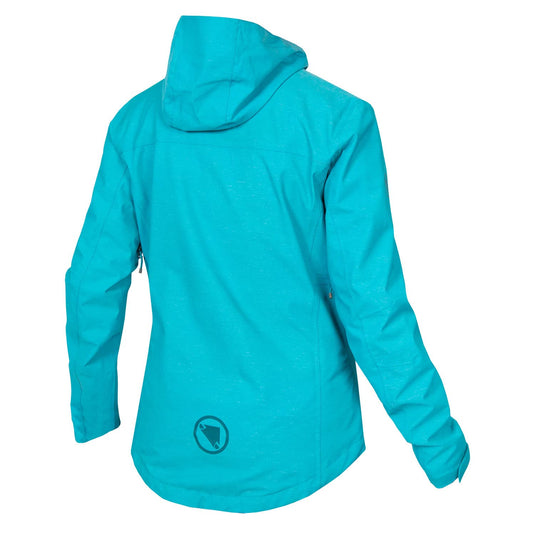 Endura Women's Hummvee Waterproof Hooded MTB Cycling Jacket, Pacific Blue, X-Small - RACKTRENDZ