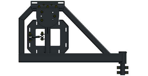 07-18 JK TIRE CARRIER SGL ACTION ENTJ6501 BUMPER