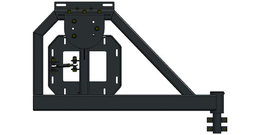 07-18 JK TIRE CARRIER SGL ACTION ENTJ6501 BUMPER