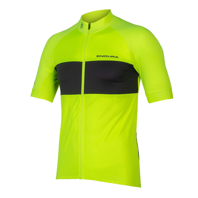 Load image into Gallery viewer, Endura Men&#39;s FS260-Pro Short Sleeve Cycling Jersey II Hi-Viz Yellow, Large - RACKTRENDZ
