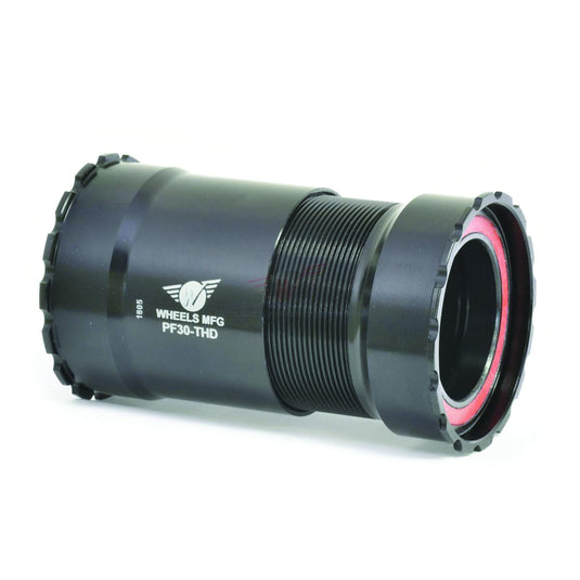 Wheels Manufacturing PressFit 30 Bottom Bracket with Zero Ceramic Bearings: Threaded, Black - RACKTRENDZ