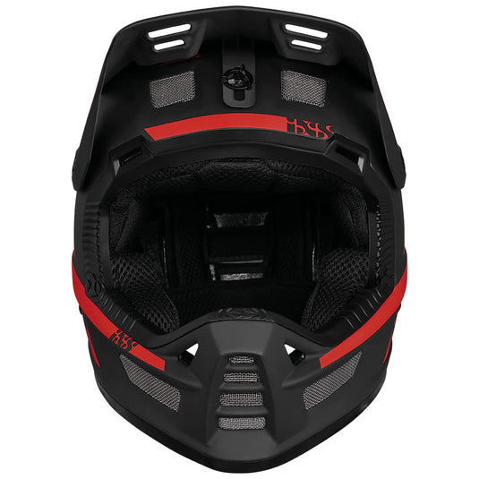 IXS Xult DH Helmet Black/Red Head Circumference 53-56 cm 2022 - RACKTRENDZ