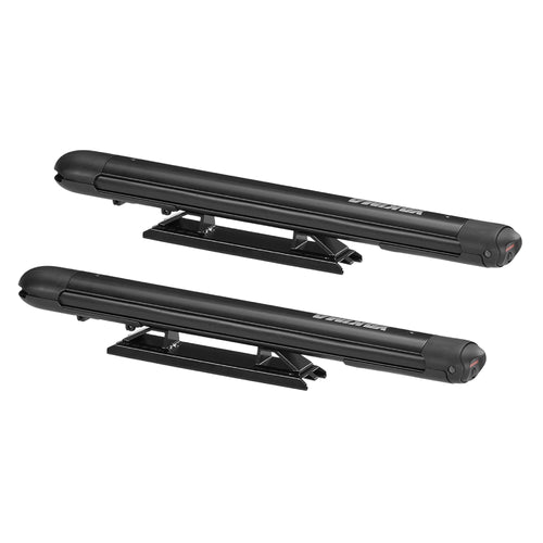 Porte-skis de toit universel Yakima EXO SnowBank pour 5 skis ou 4 planches à neige avec charnière à double articulation, verrouillage SKS et accès à 1 bouton, noir