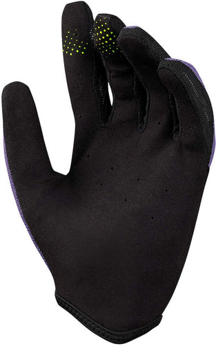 IXS Unisex Carve Gloves - Silicone Grippers and Slip on Design with Touchscreen/Biking/Hiking Compatible (Grape/Large) - RACKTRENDZ