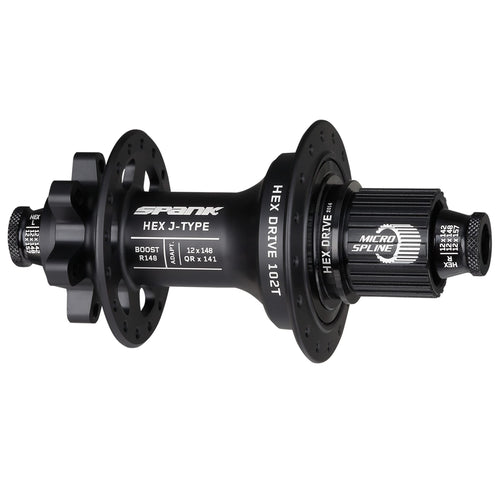 Spank HEX J-Type 6B Disc Rear Hub, 32h, 12 x 148mm, HG+ - C04HJ12E20MASPK - RACKTRENDZ