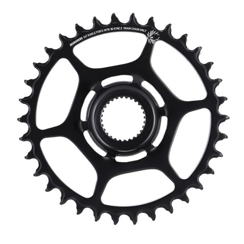 SRAM Unisex's X-Sync 2 Bosch Direct Mount Chainring, Black, 24t - RACKTRENDZ