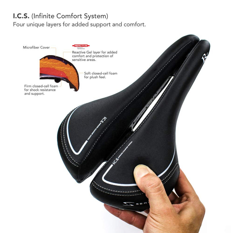 Chargez l&#39;image dans la visionneuse de la galerie, Serfas RX Men&#39;s Bicycle Saddle - RACKTRENDZ
