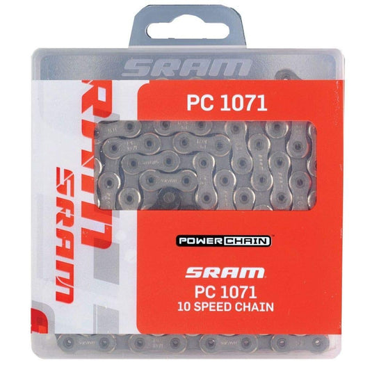 SRAM PC 1071 Hollow Pin P-Lock 10-Speed 114L Bicycle Chain - RACKTRENDZ