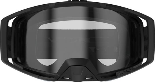 IXS Hack Goggle Trigger Racing Clear Black/Mirror Clear One Size, 45mm Elastic Strap, Unobstructed Pereferal Vision (178°x78°), 3ply Foam for Increased Comfort, Roll-Off/Tear-Off Compatibility - RACKTRENDZ