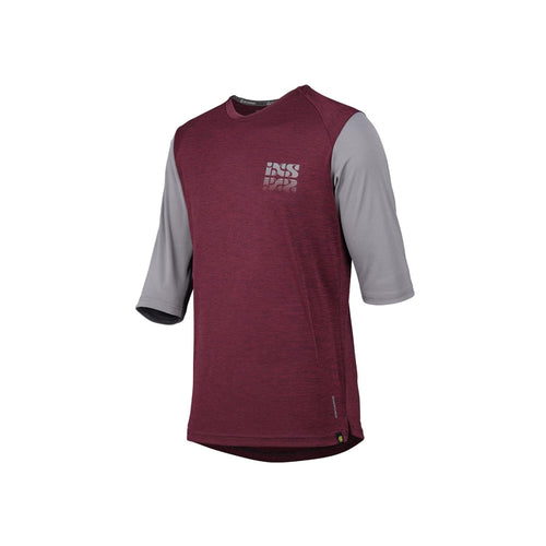 IXS MTB Jersey ¾-Arm Carve X Raisin/Graphite, purple, L - RACKTRENDZ