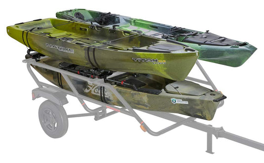 Selles de bateau de pêche et kayak YAKIMA BigCatch pour barres de toit et remorques, noir