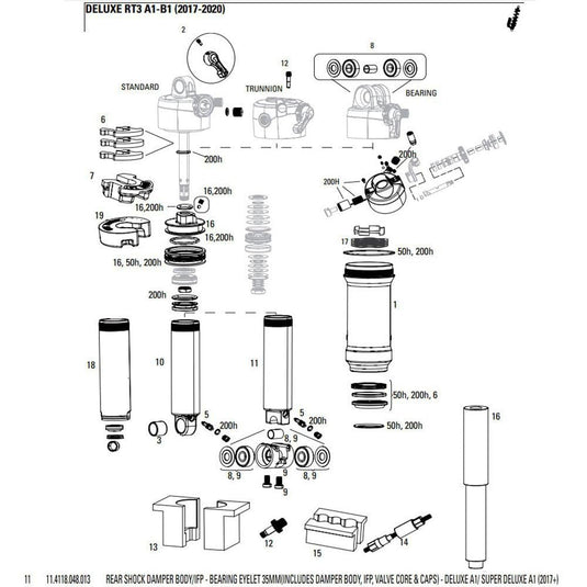RS DMPR BDY/IFP DLX/SD 42.5 BR - RACKTRENDZ