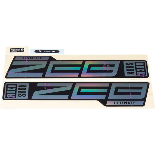 ZEB Ultimate Decal Kit Arc-en-Ciel Lustré pour jambage Noir Lustré - RACKTRENDZ