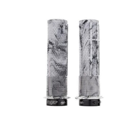 Dmr Deathgrip MTB Mountain Bike Cycle Handle bar Grips Snow Camo Flanged Lock on Thick Soft - RACKTRENDZ