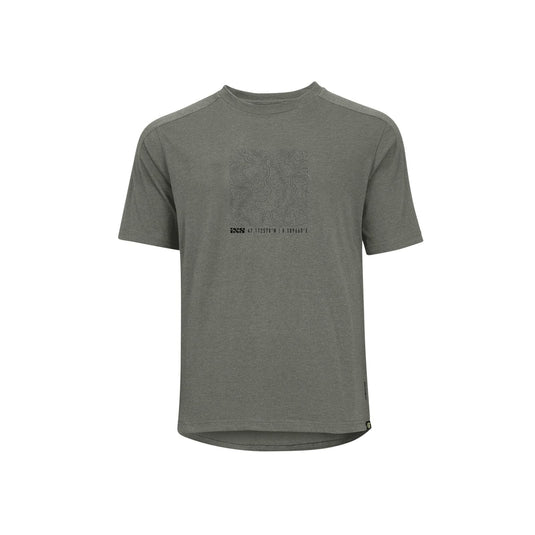 IXS Flow Tech Short Sleeve T Shirt Contour Graphite 3XL - RACKTRENDZ