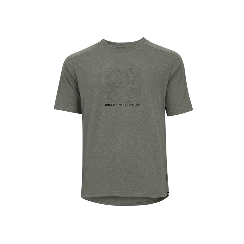 Load image into Gallery viewer, IXS Flow Tech Graphic Tee Contour Graphite L - RACKTRENDZ
