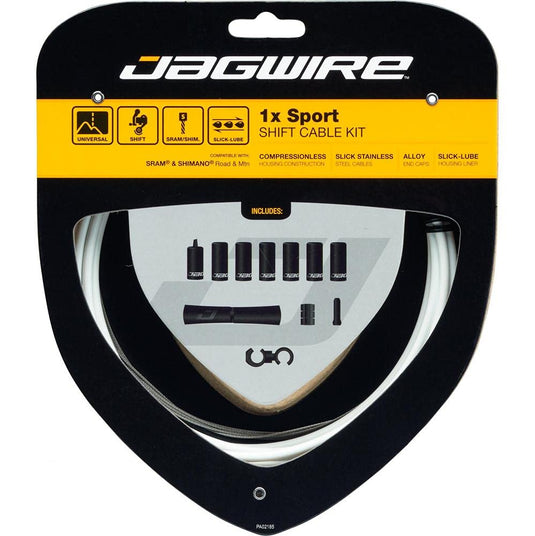 Jagwire 1x Sport Shift Cable Kit SRAM/Shimano White - RACKTRENDZ