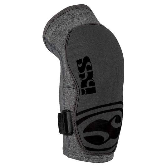 IXS Unisex Flow Evo+ Breathable Moisture-Wicking Padded Protective Elbow Guard, Grey, Medium - RACKTRENDZ