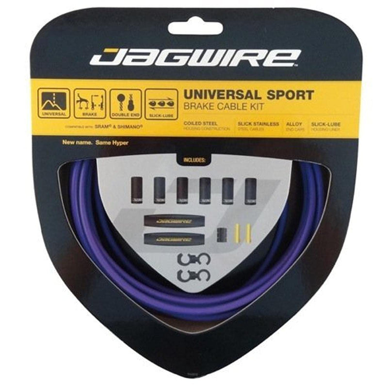 Chargez l&#39;image dans la visionneuse de la galerie, JAG Wire UCK416 Universal Sport Brake Cable Kit, Purple - RACKTRENDZ
