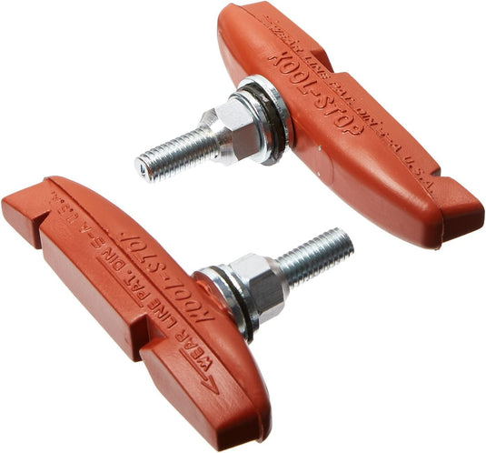 Kool Stop Eagle Claw 2 Bicycle Brake Shoes, Threaded, Salmon - RACKTRENDZ