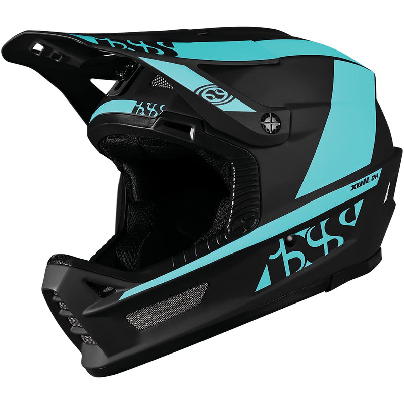 Chargez l&#39;image dans la visionneuse de la galerie, IXS Xult DH Unisex Adult Mountain Bike/E-Bike/BMX Full Face Helmet, Blue Lagoon, Medium - RACKTRENDZ
