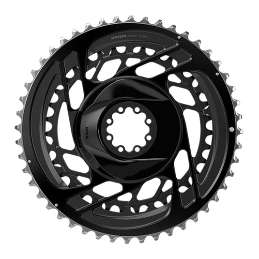 SRAM, Force D2 2X Chainring Kit, Chainring, Teeth: 33/46, Speed: 12, BCD: Direct Mount, Aluminum, Black - RACKTRENDZ
